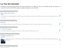 Tablet Screenshot of lavozdelmatador.blogspot.com