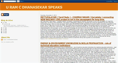 Desktop Screenshot of dhanasekarspeaks.blogspot.com