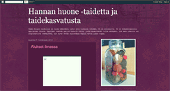 Desktop Screenshot of hannanhuone-taidetta.blogspot.com