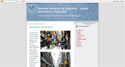Desktop Screenshot of destinosturisticosdeargentina.blogspot.com