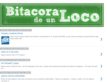 Tablet Screenshot of bitacoradeloco.blogspot.com