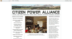 Desktop Screenshot of citizenpowerallianceblog.blogspot.com