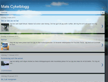 Tablet Screenshot of matscykelblogg.blogspot.com