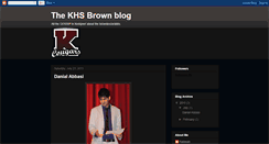 Desktop Screenshot of khsbrownblog.blogspot.com