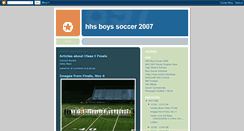 Desktop Screenshot of hhsboyssoccer2007.blogspot.com