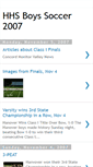 Mobile Screenshot of hhsboyssoccer2007.blogspot.com