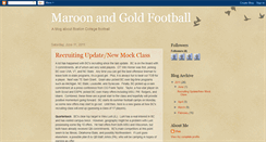 Desktop Screenshot of maroonandgoldfootball.blogspot.com