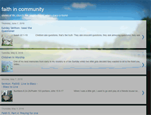 Tablet Screenshot of faithincommunity.blogspot.com