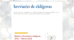 Desktop Screenshot of breviarioeldigoras.blogspot.com