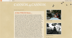 Desktop Screenshot of mycannonfamily.blogspot.com