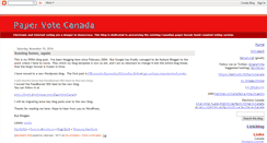 Desktop Screenshot of papervotecanada.blogspot.com