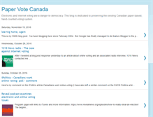 Tablet Screenshot of papervotecanada.blogspot.com