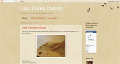 Desktop Screenshot of lifefoodfamily.blogspot.com