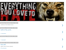 Tablet Screenshot of everythingyoulovetohate.blogspot.com