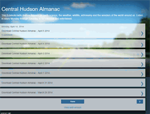 Tablet Screenshot of centralhudsonalmanac.blogspot.com