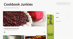 Desktop Screenshot of cookbookjunkies.blogspot.com