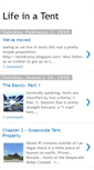 Mobile Screenshot of lifeinatent.blogspot.com