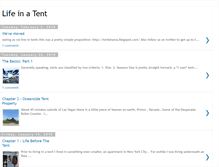 Tablet Screenshot of lifeinatent.blogspot.com