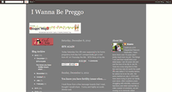 Desktop Screenshot of iwannabepreggo.blogspot.com