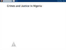 Tablet Screenshot of crimesanjusticeinnigeria.blogspot.com