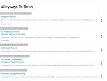 Tablet Screenshot of alleywaystotorah.blogspot.com