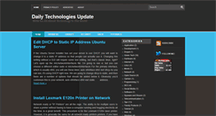 Desktop Screenshot of dailytechnologiesupdate.blogspot.com