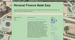 Desktop Screenshot of easypersonalfinance.blogspot.com