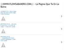 Tablet Screenshot of flowsabanero1.blogspot.com