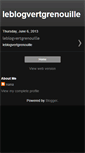 Mobile Screenshot of leblogvertgrenouille.blogspot.com