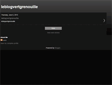 Tablet Screenshot of leblogvertgrenouille.blogspot.com