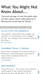 Mobile Screenshot of mightnotknow.blogspot.com