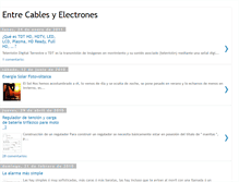 Tablet Screenshot of entrecablesyelectrones.blogspot.com