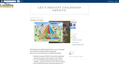 Desktop Screenshot of letspreventchildhoodobesity.blogspot.com