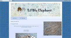 Desktop Screenshot of lilbluelephant.blogspot.com