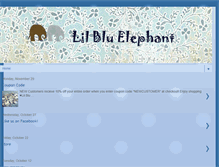 Tablet Screenshot of lilbluelephant.blogspot.com