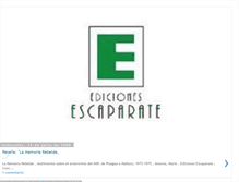 Tablet Screenshot of ediciones-escaparate.blogspot.com