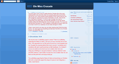 Desktop Screenshot of olemisscrusade.blogspot.com