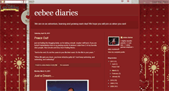 Desktop Screenshot of eebeediaries.blogspot.com