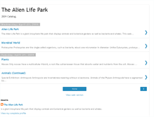 Tablet Screenshot of alienlifepark.blogspot.com