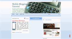 Desktop Screenshot of mobile-blogging-tutorial.blogspot.com
