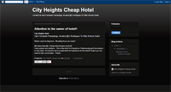 Desktop Screenshot of cityheightshotel.blogspot.com