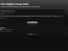 Tablet Screenshot of cityheightshotel.blogspot.com