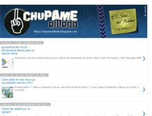 Tablet Screenshot of chupameldedo.blogspot.com