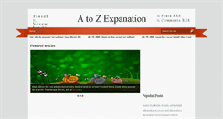 Desktop Screenshot of a2zexpansion.blogspot.com