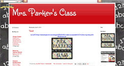 Desktop Screenshot of mrsparkerssecondgrade.blogspot.com