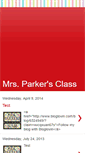 Mobile Screenshot of mrsparkerssecondgrade.blogspot.com