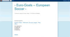 Desktop Screenshot of euro-goals.blogspot.com