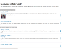 Tablet Screenshot of failsworthlanguages.blogspot.com