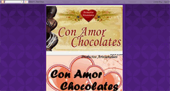 Desktop Screenshot of conamorchocolates.blogspot.com