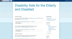 Desktop Screenshot of disabilityaids.blogspot.com